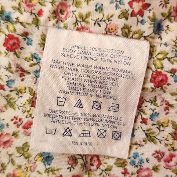 Lands' End Girl's Medium Khaki Lined Jacket Size M 5-6 100% Cotton - Picture 4 of 5